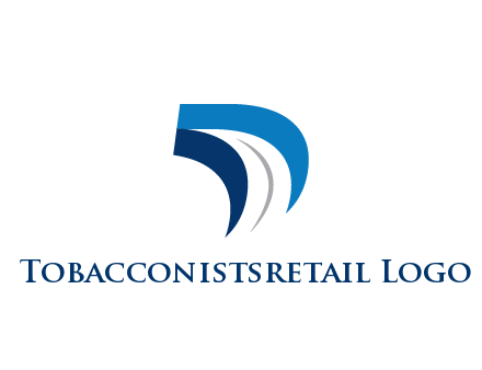 abstract letter D logistics logo