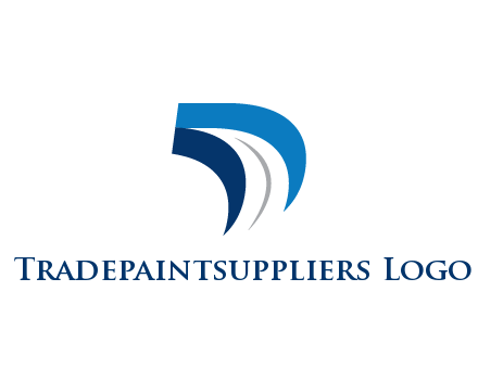 abstract letter D logistics logo