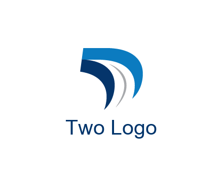 abstract letter D logistics logo