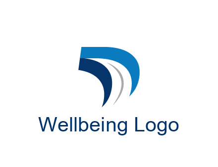 abstract letter D logistics logo