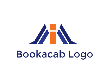 letter I with side bar communication logo