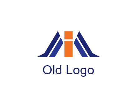 letter I with side bar communication logo