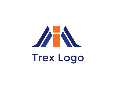letter I with side bar communication logo