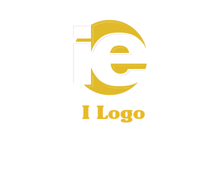 letter i and e inside the circle logo
