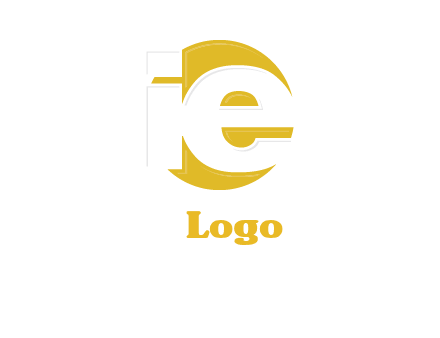 letter i and e inside the circle logo