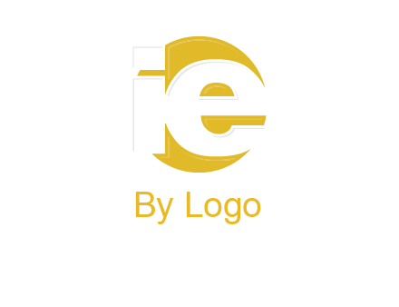 letter i and e inside the circle logo