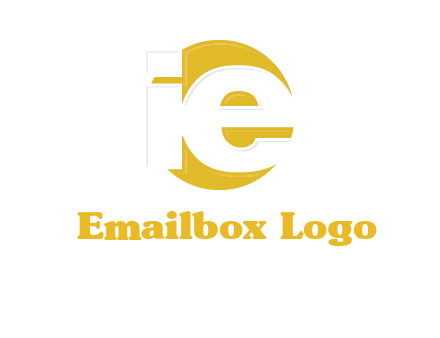 letter i and e inside the circle logo