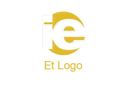 letter i and e inside the circle logo