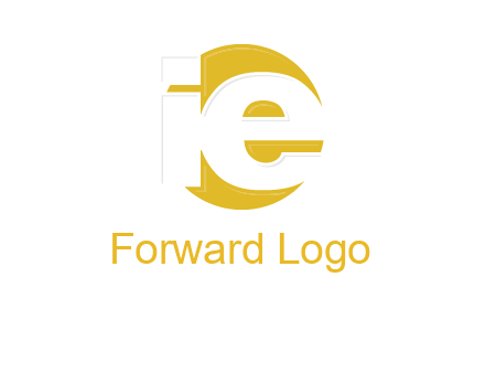 letter i and e inside the circle logo