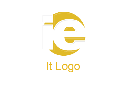 letter i and e inside the circle logo