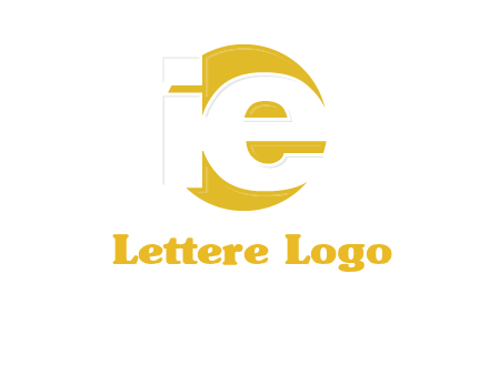 letter i and e inside the circle logo