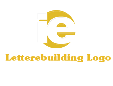 letter i and e inside the circle logo