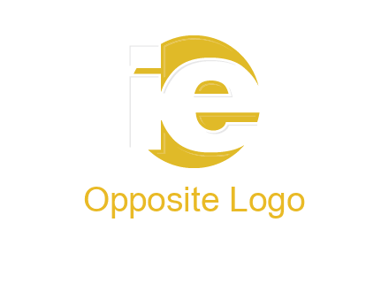 letter i and e inside the circle logo