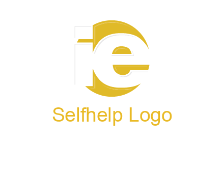 letter i and e inside the circle logo