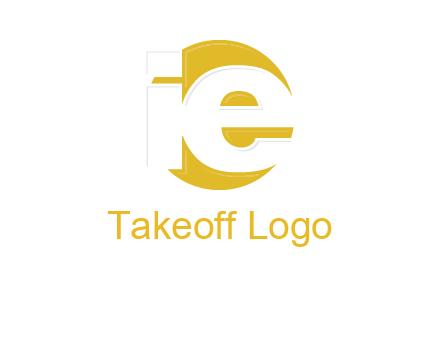 letter i and e inside the circle logo