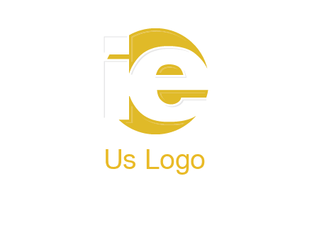 letter i and e inside the circle logo