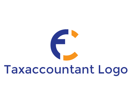 letter F and C finance logo