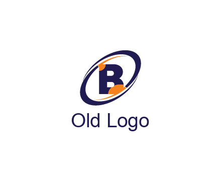 letter B in swoosh sports logo