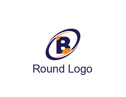 letter B in swoosh sports logo