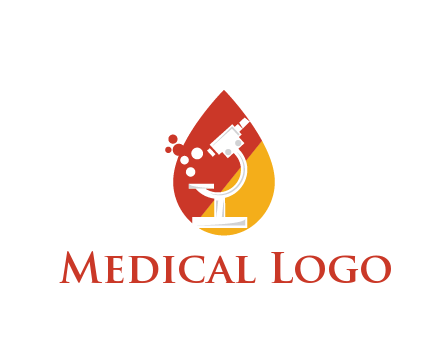 microscope in drop health logo