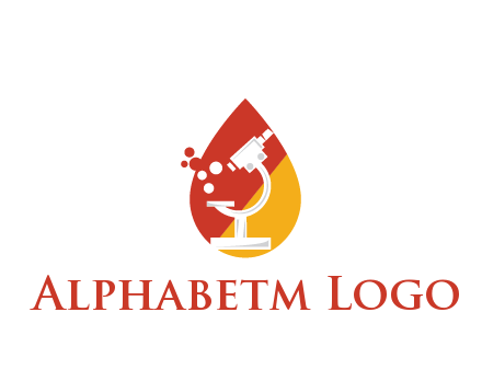 microscope in drop health logo