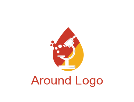 microscope in drop health logo