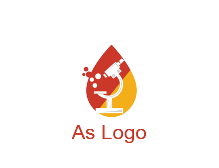 microscope in drop health logo