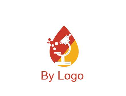 microscope in drop health logo