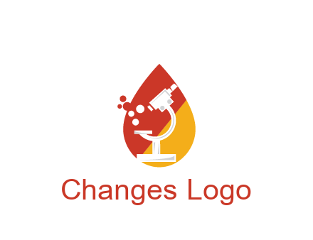 microscope in drop health logo