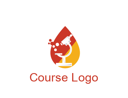 microscope in drop health logo