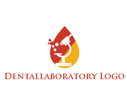microscope in drop health logo