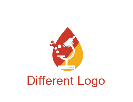 microscope in drop health logo