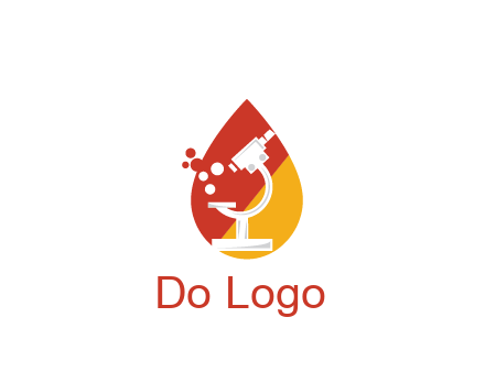 microscope in drop health logo