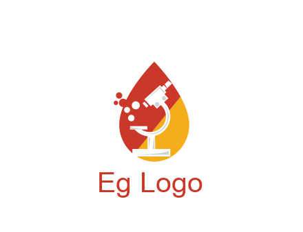 microscope in drop health logo