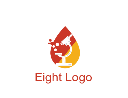 microscope in drop health logo