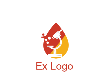 microscope in drop health logo