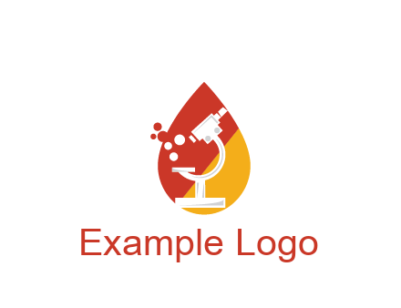 microscope in drop health logo