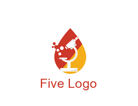 microscope in drop health logo