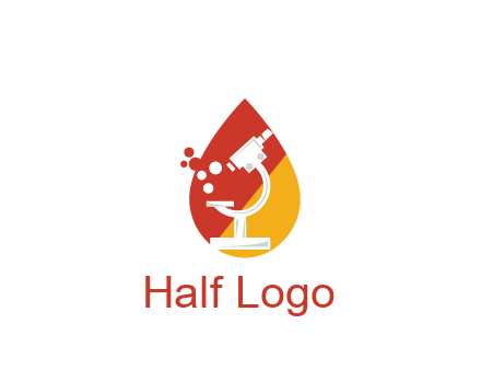 microscope in drop health logo