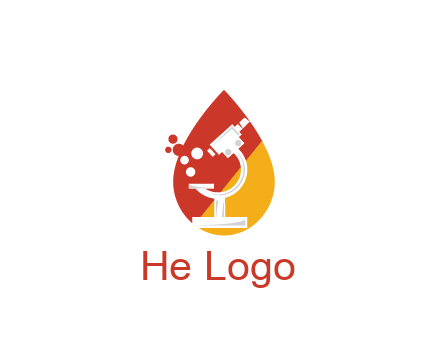 microscope in drop health logo