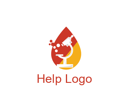 microscope in drop health logo