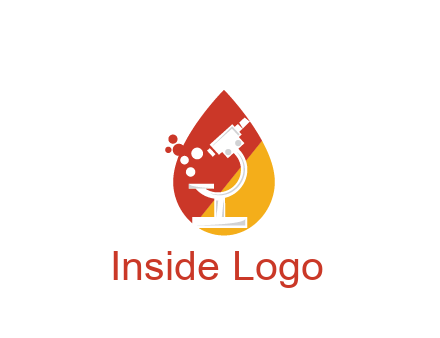 microscope in drop health logo