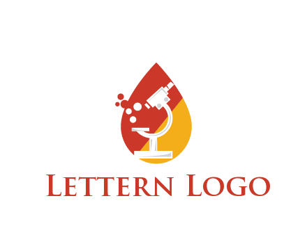 microscope in drop health logo