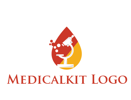 microscope in drop health logo
