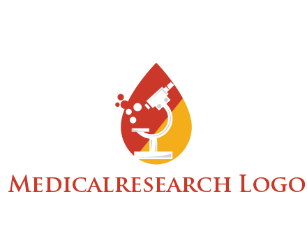 microscope in drop health logo