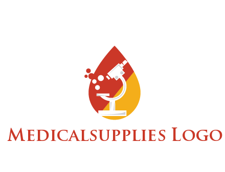 microscope in drop health logo