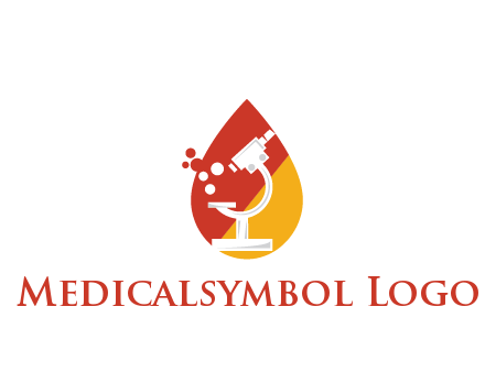 microscope in drop health logo