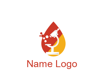 microscope in drop health logo