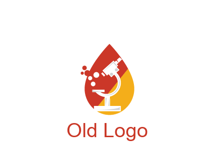 microscope in drop health logo