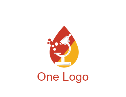 microscope in drop health logo